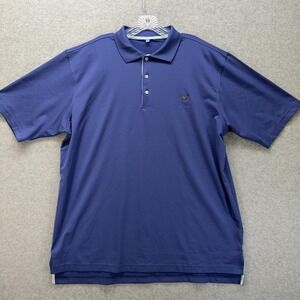 GenTeal Polo Shirt Mens XL Purple Casual Performance Stretch Golf Embroidered